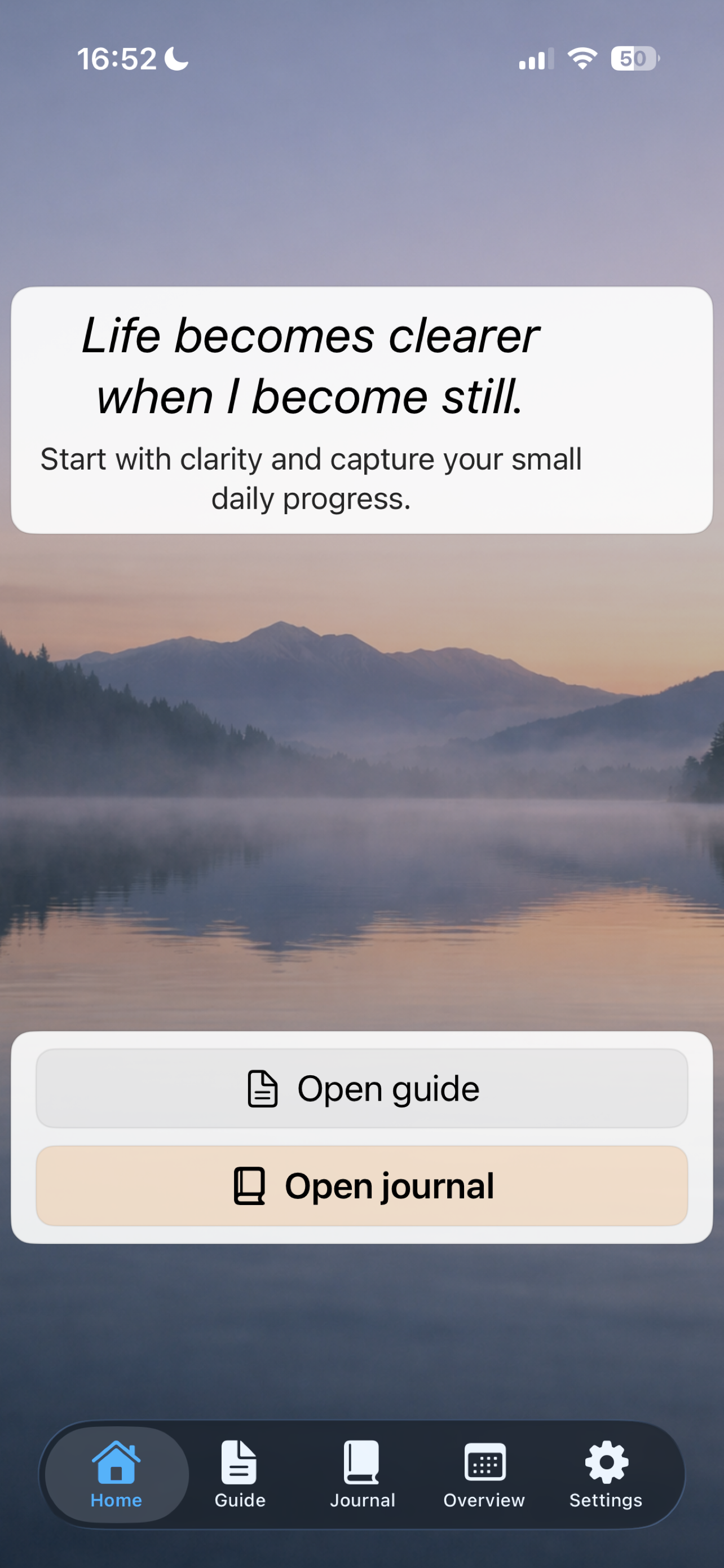 Success Journal app screenshot
